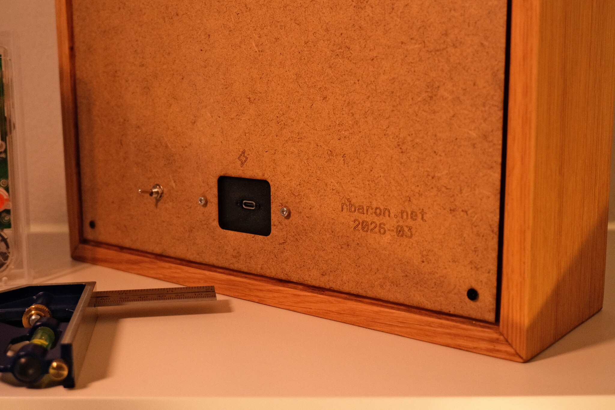 Back of the flip dot display