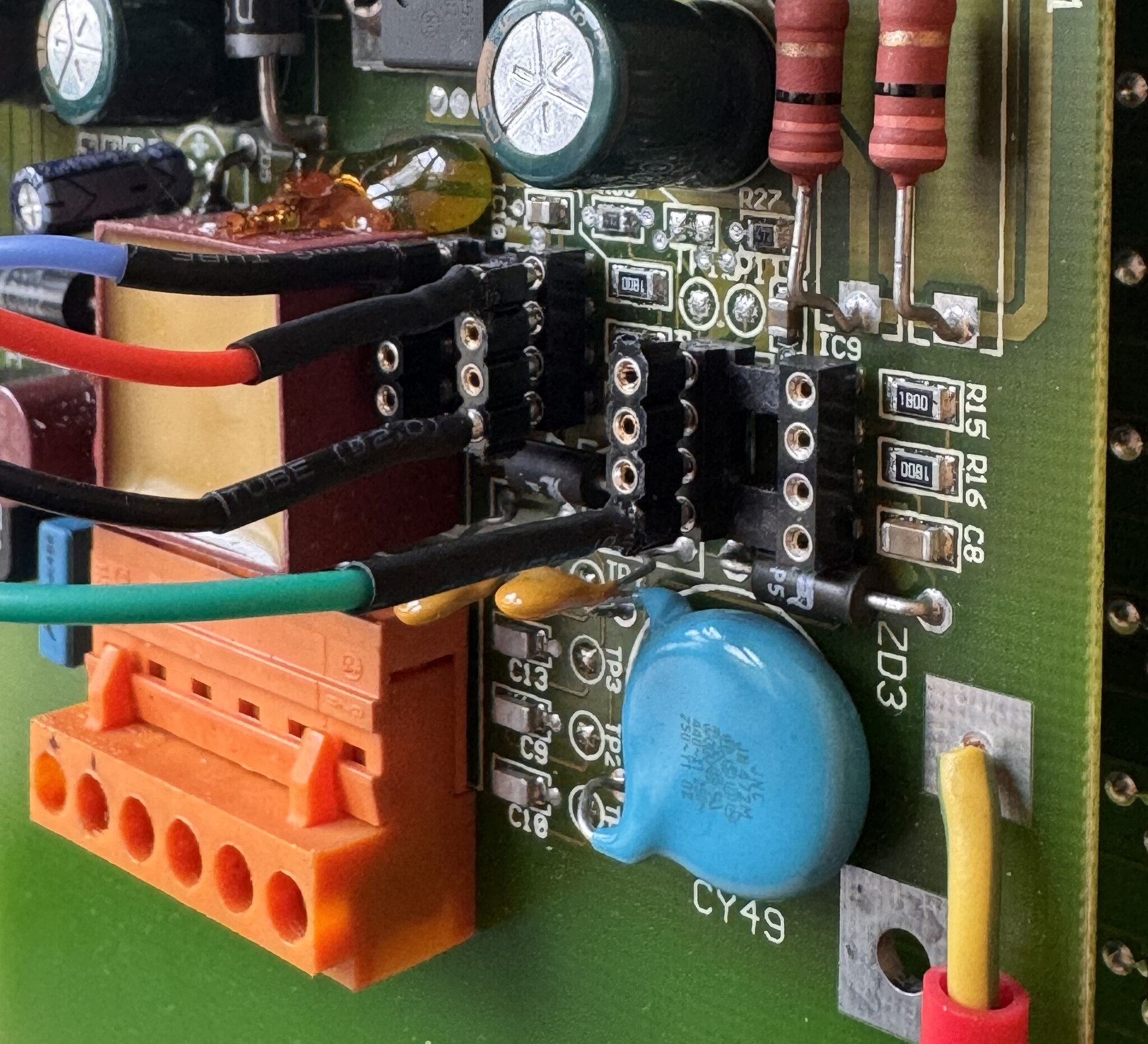 Controller with the MAX487s removed