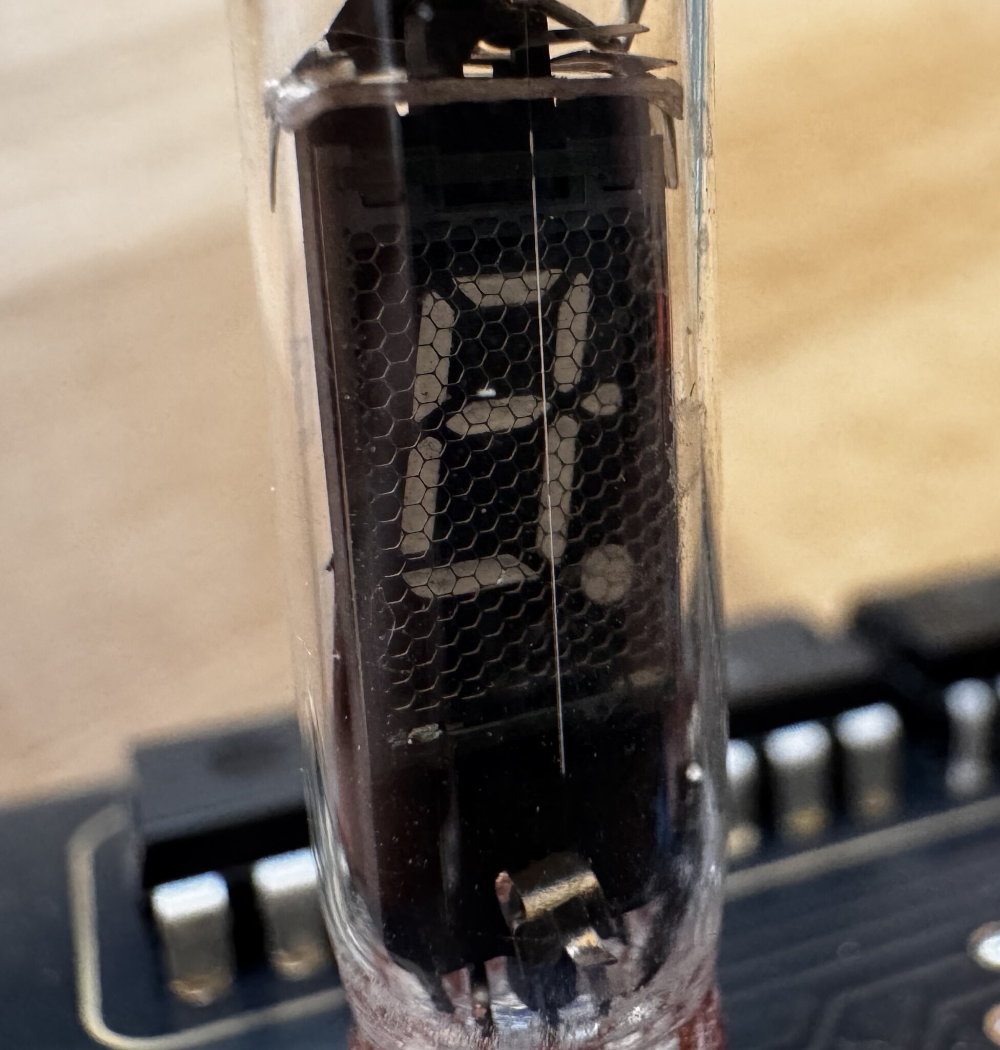Close up of the tube, off