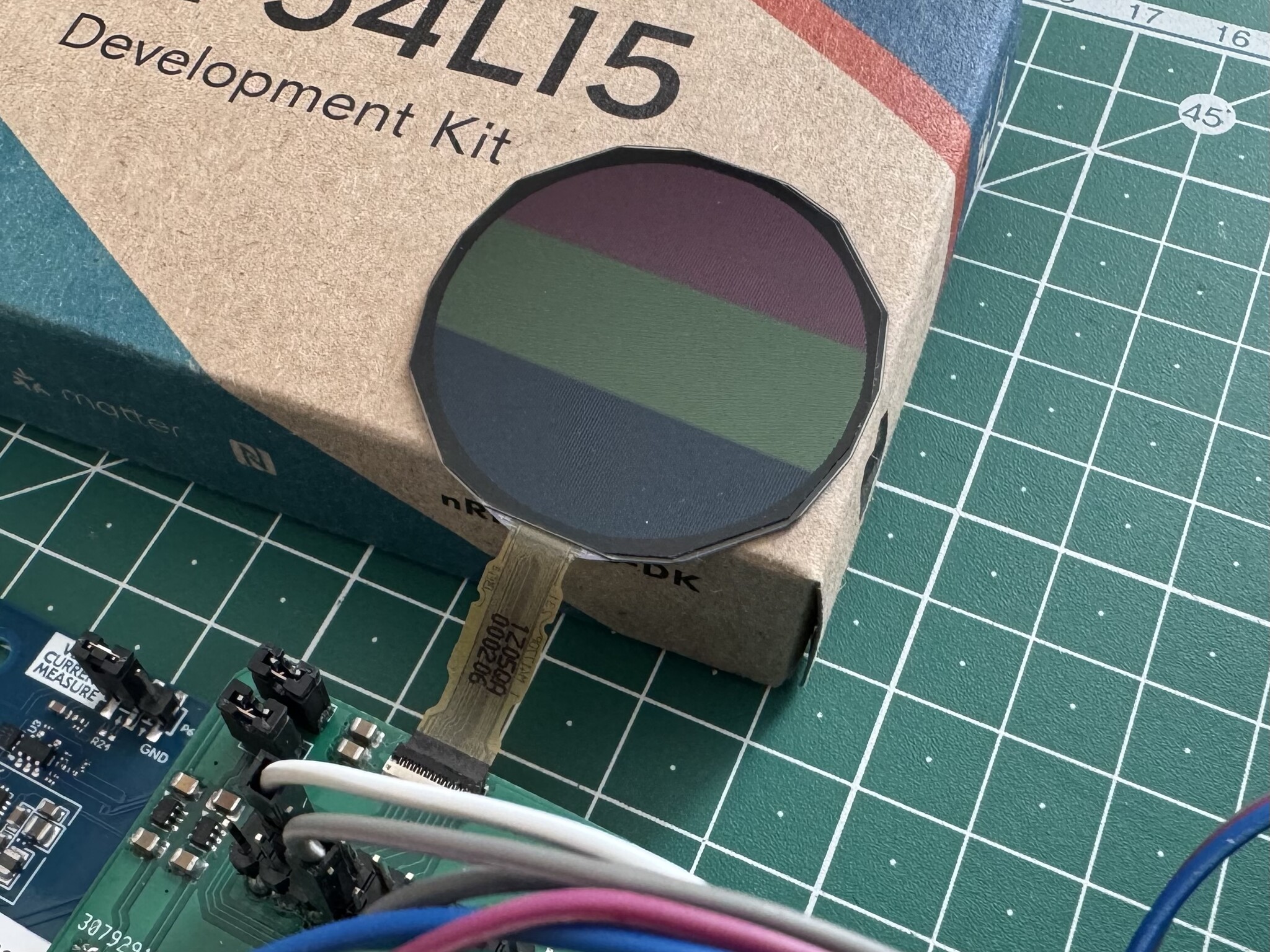 First time I managed to get data into the display